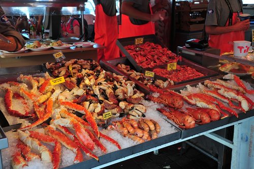 norway  mountains  fish market