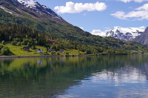 norway fjordlandschaft mountains