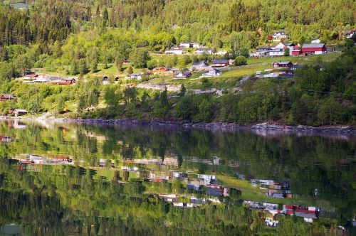 norway fjordlandschaft hill