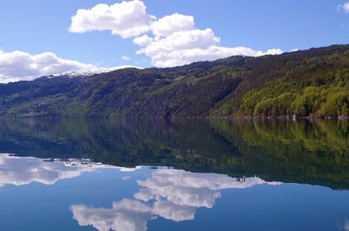 norway fjordlandschaft hill