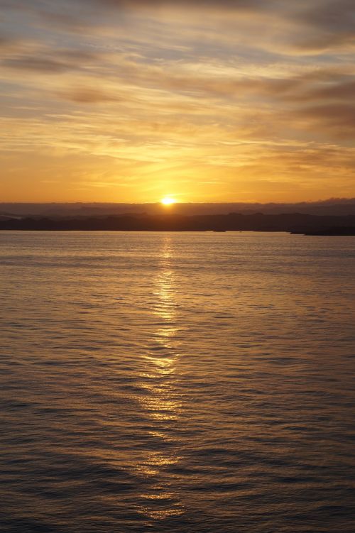 norway sea sunset