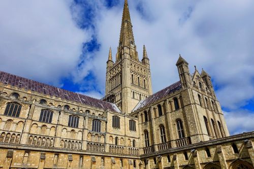 norwich cathedral spire medieval