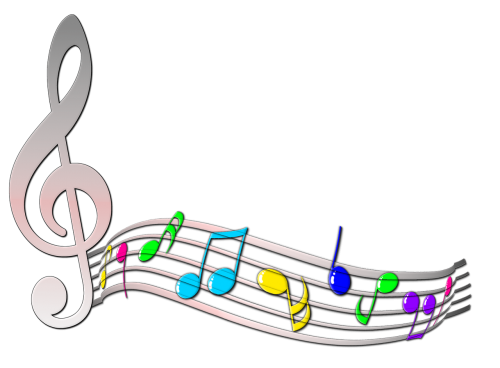 note scores treble clef