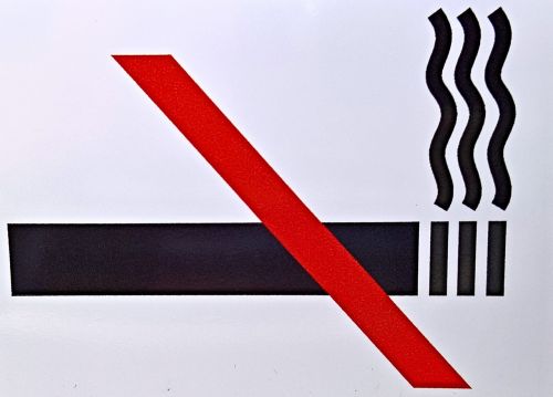 note non smoking smoking ban
