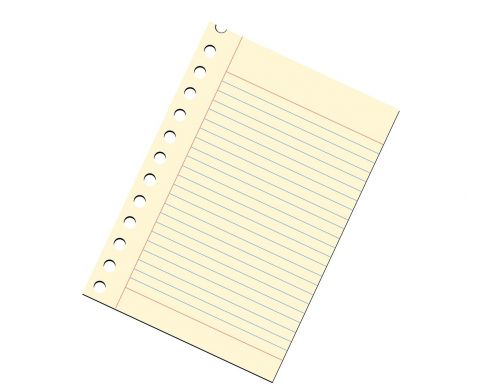 note paper notepad ruled