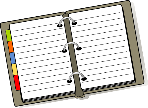 notebook diary planner