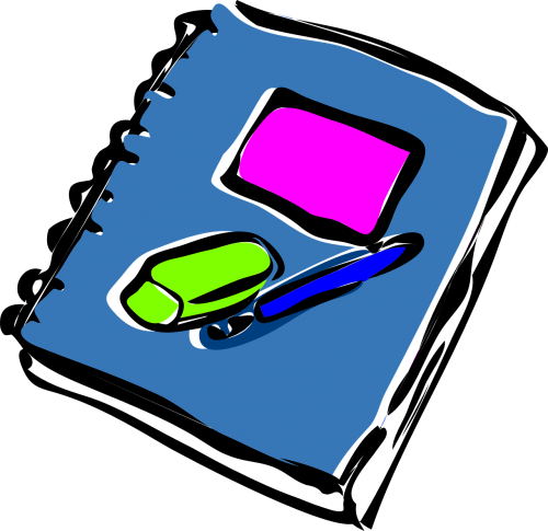 notebook journal eraser