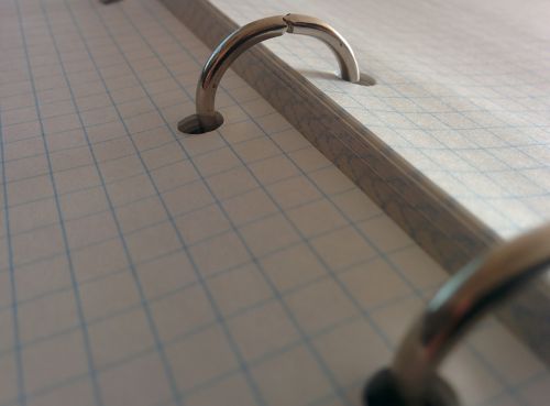 notebook paper iron