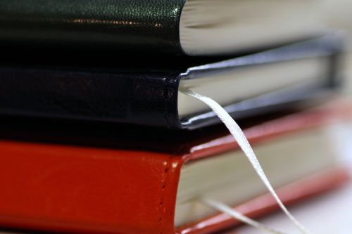 notebooks book stack