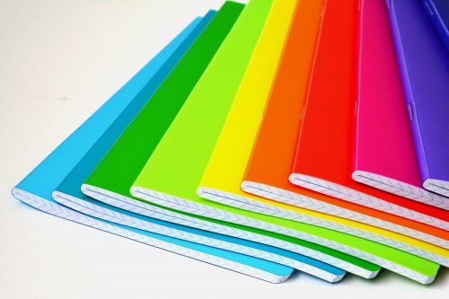 notebooks color colored
