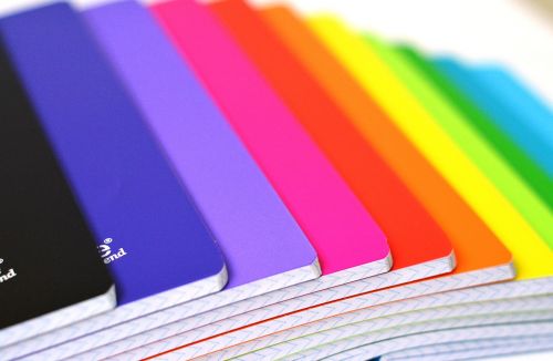 notebooks color colored
