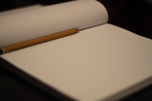 notepad notebook pencil