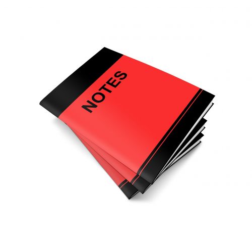 notes book paper