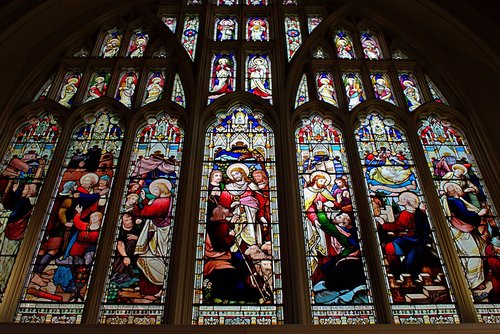 nottingham saint peters church  stained glass  window