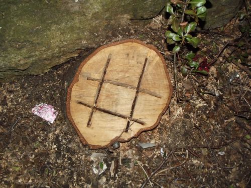 Noughts &amp; Crosses - Carved On A Tree