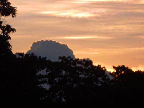 Cloud At Sunset