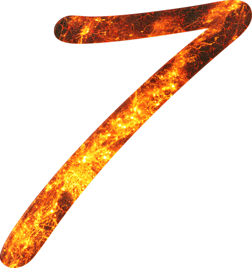 number  7  fire