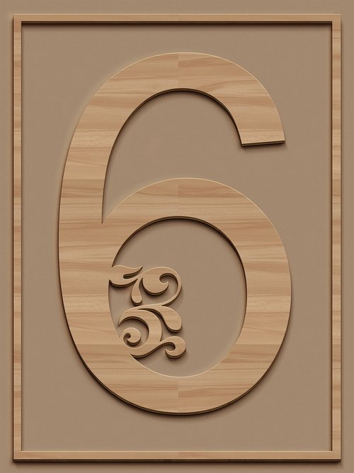 number  6  six