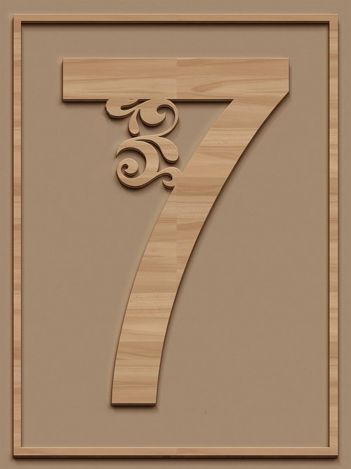 number  7  seven