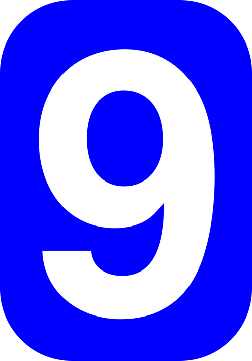 number 9 nine
