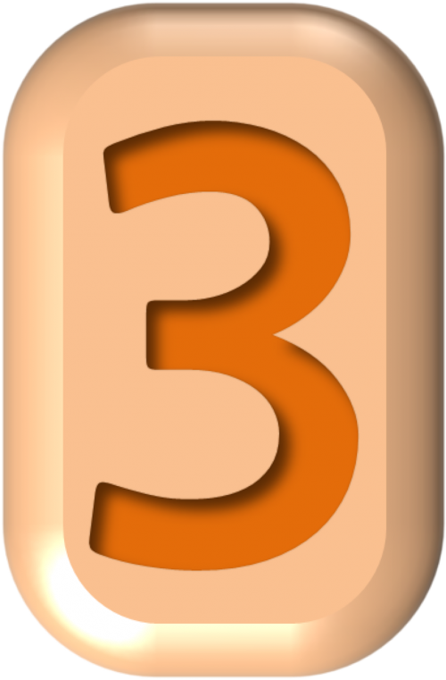 numbers button shape