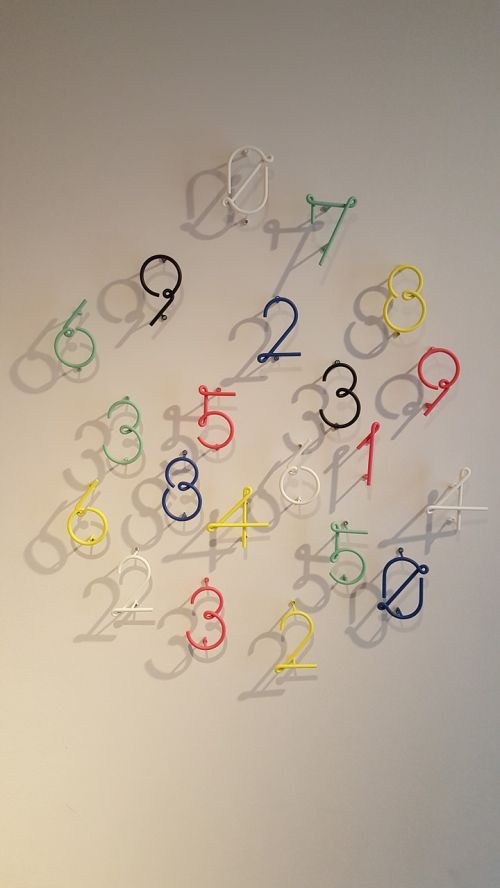 numbers clock art