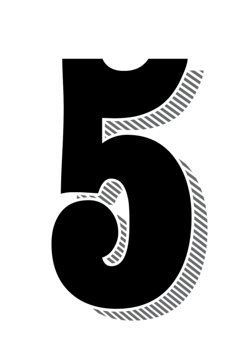numbers 5 five