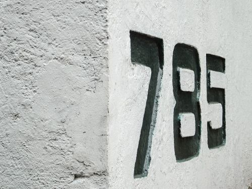 numbers street number address