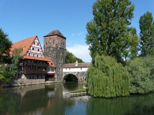 nuremberg old town fachwerkhaus