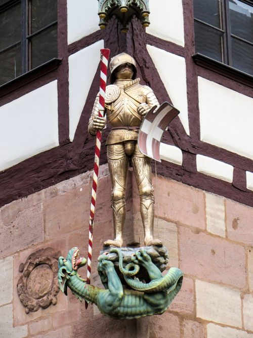 nuremberg old town knight