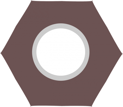 nut hardware hexagon