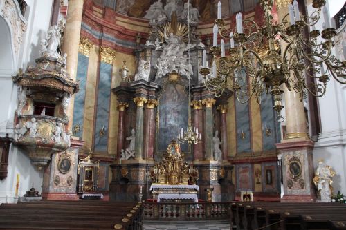 nysa kłodzka church the interior of the