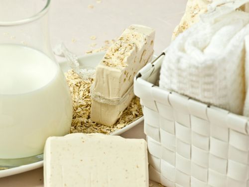 oatmeal soap wash clean