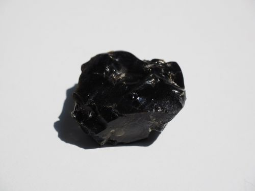 obsidian stone volcanic