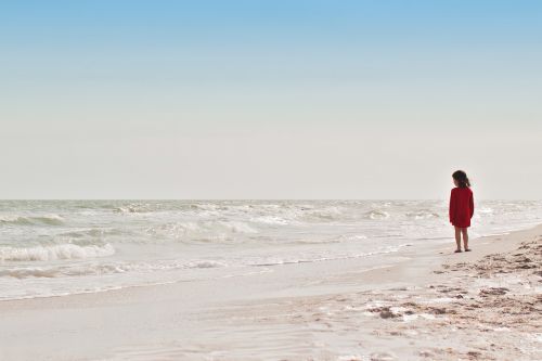 ocean beach woman