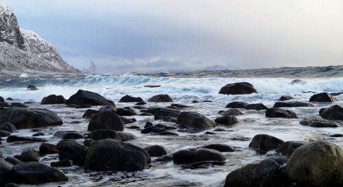 ocean mountains landscape