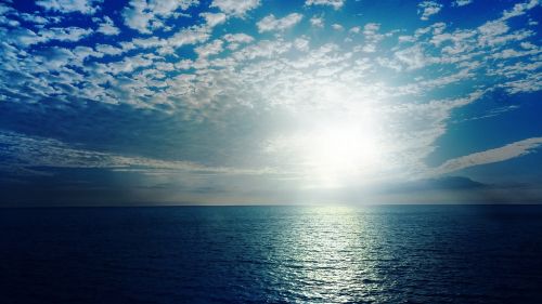 ocean landscape sun