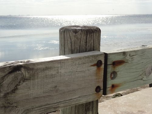 ocean fence water