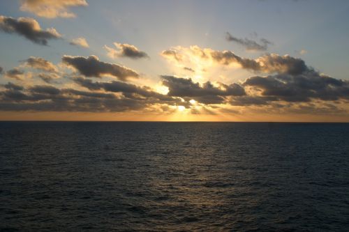 ocean sunset water