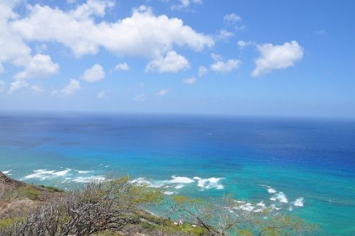 ocean blue sky sea