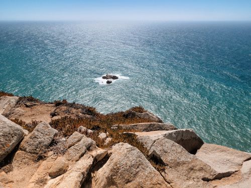 ocean rocks waves