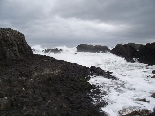 ocean water rocks