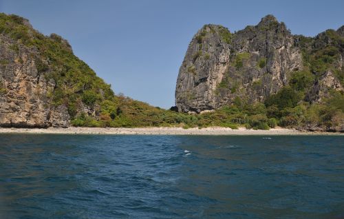 ocean island cliff