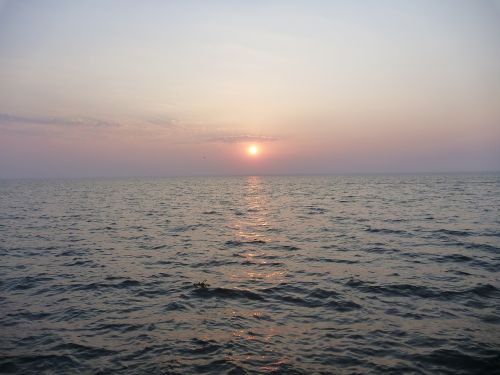 ocean sunset sea