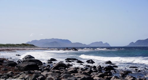 ocean  stones  water