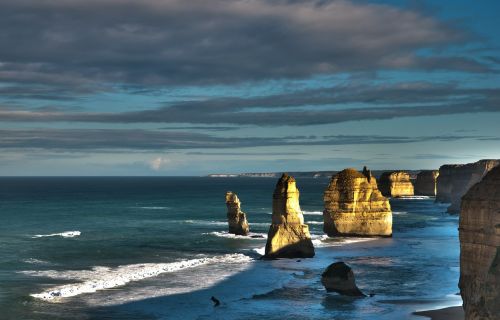 ocean rocks cliffs