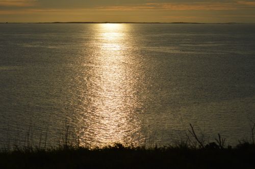 ocean reflection sun