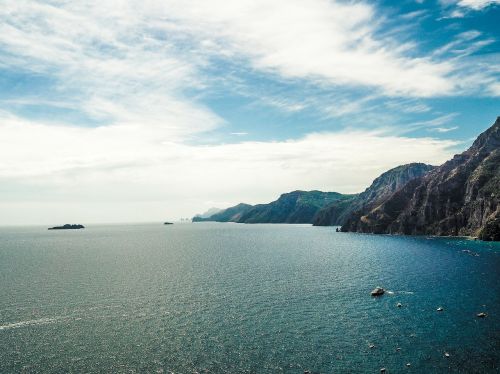 ocean mountains island