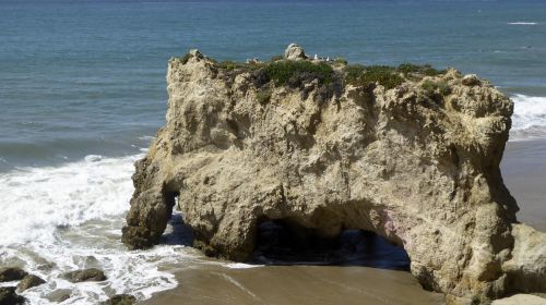 Ocean Rock With Caves