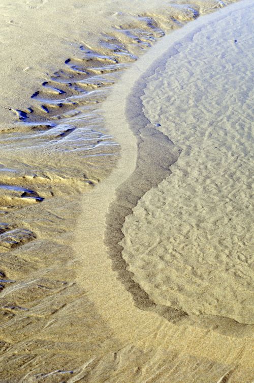 Ocean Sand Background Vertical